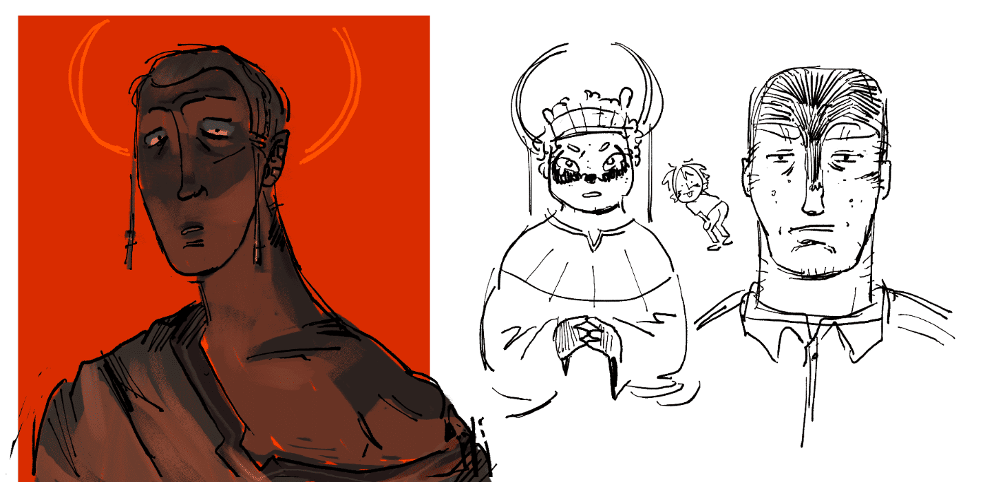 sketches of the visbodice members
