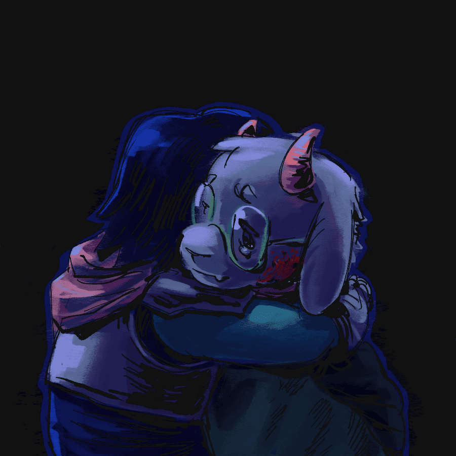 kris hugging ralsei