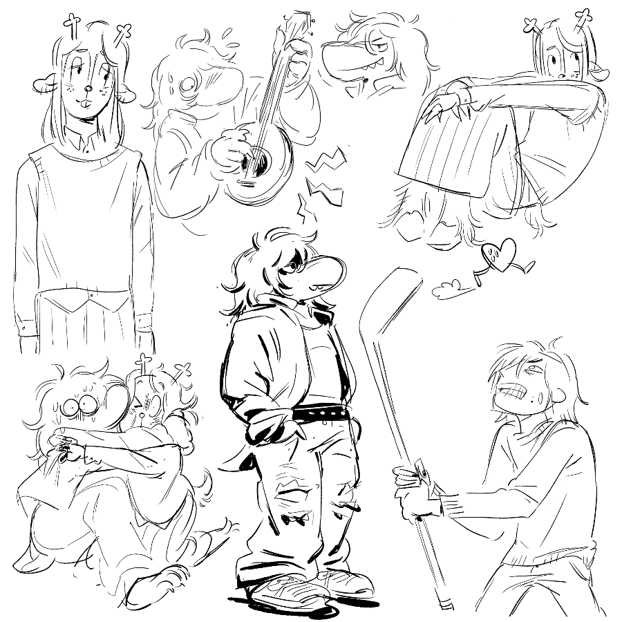 sketches of chapter 4 deltarune
