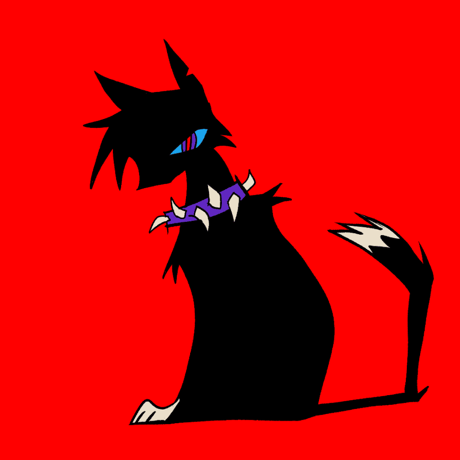 scroudge warrior cat sitting