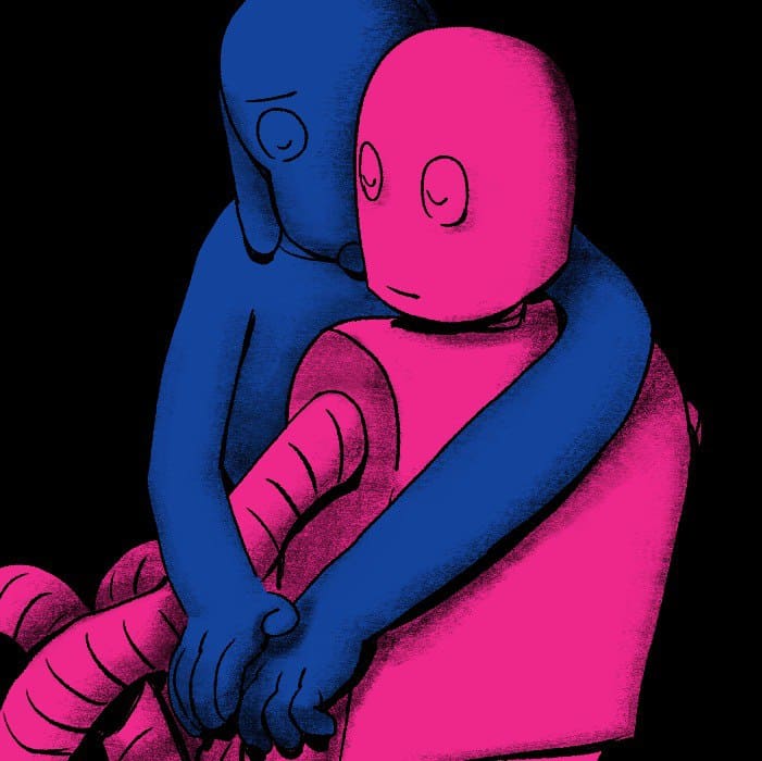 robot and dog from robot dreams as a tv girl album cover