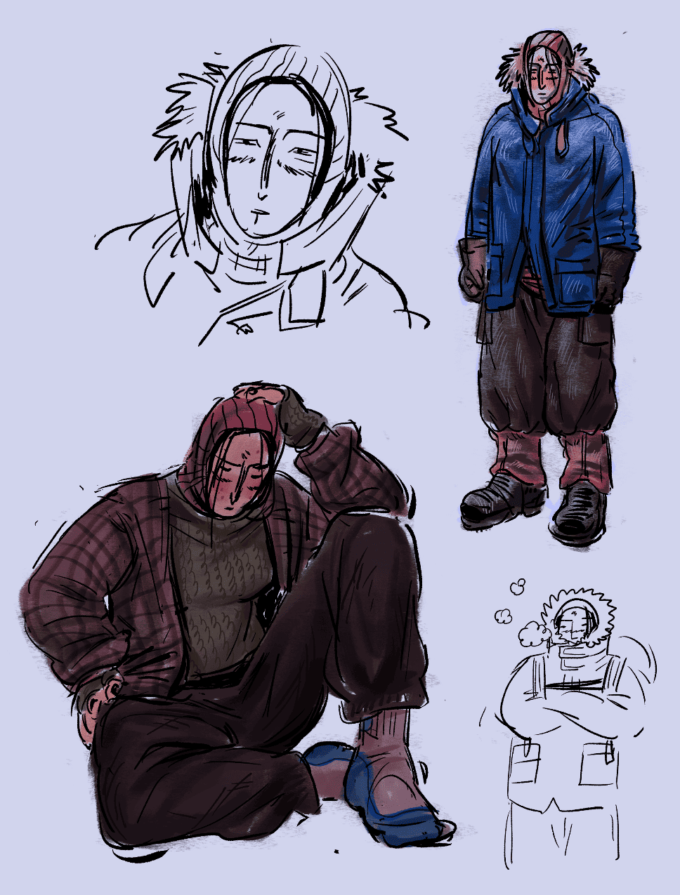 ayelet in wintery clothes